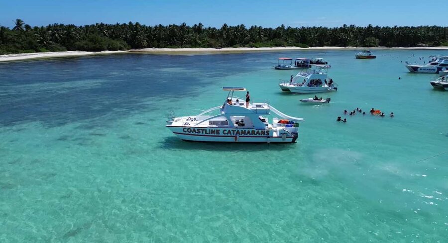 Punta Cana: Catamaran Tour with Reef Snorkeling and Open Bar - What to expect at the private beach