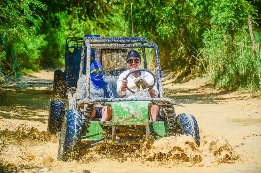 Punta Cana: Countryside and Macao Beach Half-Day Buggy Tour - Getting set up at the buggy ranch