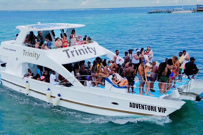 Punta Cana Hip Hop Party Boat with Open Bar <em>Adults Only – Key points to know before booking’ /></p>
<ul>
<li><strong>Hip-Hop and island music lead the day:</strong> Expect Hip-Hop, R&B, Dancehall, and Afro Beats from live DJs.</li>
<li><strong>The sand bar is the main event:</strong> You can dance, mingle, and drink in waist-deep turquoise water.</li>
<li><strong>The $65 price covers the basics:</strong> Hotel pickup, alcoholic drinks, snacks, tropical fruit, crew service, and safety equipment are included.</li>
<li><strong>It is adults only:</strong> The tone is designed for grown-up groups, music fans, and social vacationers.</li>
<li><strong>The group may be large:</strong> The maximum capacity is 120 people, so the energy can be high and personal room limited.</li>
<li><strong>Plan for roughly half a day:</strong> The cruise lasts about 3 to 4 hours and starts at 2:30 pm.</li>
</ul>
<h2 id="a-punta-cana-cruise-built-around-the-soundtrack">A Punta Cana cruise built around the soundtrack</h2>
<p><img width="669" height="446" decoding="async" src=