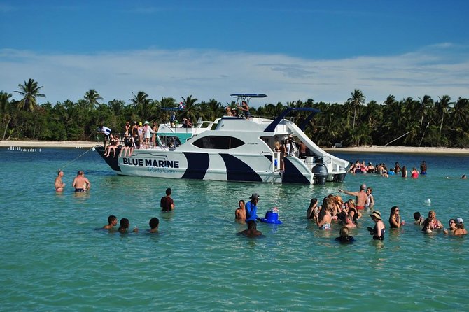 Punta Cana Party Boat Snorkeling with Music DJ and Open Bar - The natural pool or sandbar is the party finale