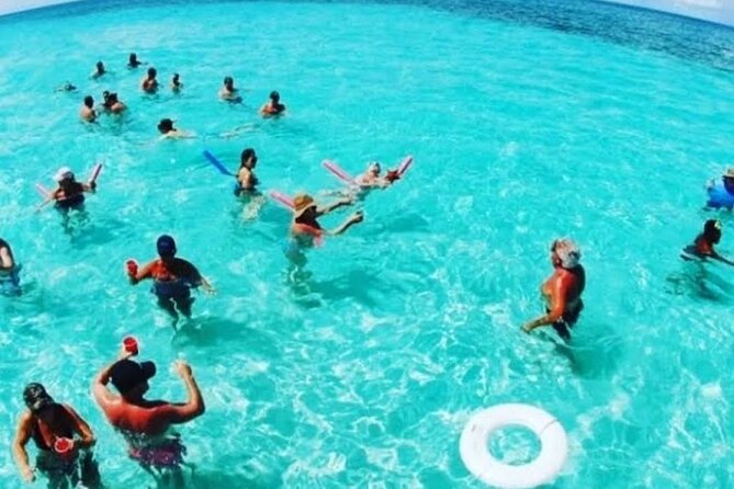 Punta Cana Party Booze Cruise, open bar, snorkeling Only Adult - Dolphin Island views from the boat