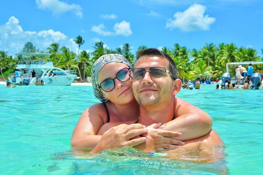 Punta Cana: Saona Island Catamaran Tour with Food & Open Bar - The Natural Swimming Pool makes a good first water stop