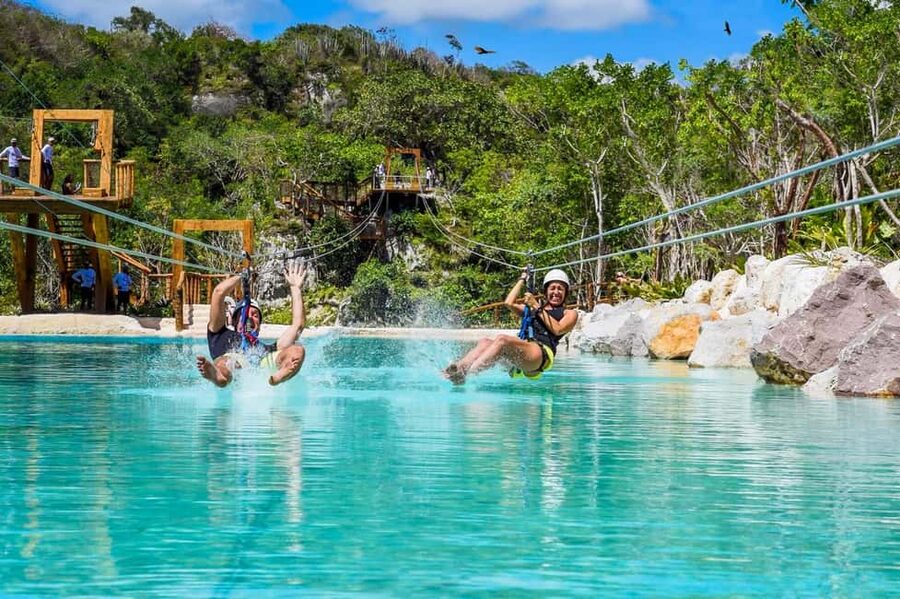 Punta Cana: Scape Park Entry for Cenote, Zip Lines, & Caves - Zip lines above the trees