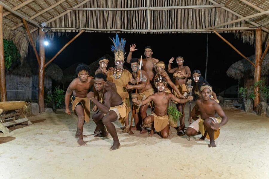 Punta Cana: Sunset Buggy Tour With Cave Swim and Dance Show - Dominican dinner, coffee, chocolate, and an open bar