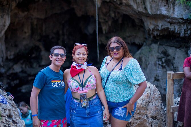 Punta Cana Vip Buggy: Cave, Macao Beach, Free Pick-Up - Down the stone steps into Cueva Taína
