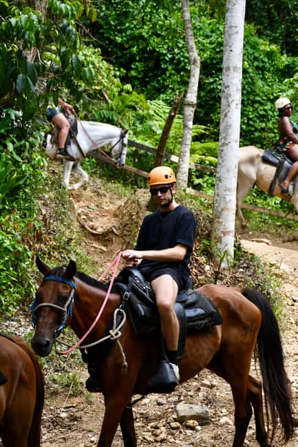 Punta Cana: Zipline, Chairlift, Buggy & Horse Ride Adventure - A quiet jungle trail on horseback