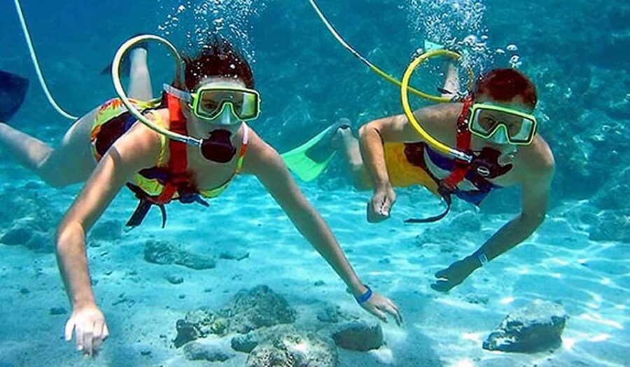 Sailing Splash Tour Speedboat, Snorkel, and Catamaran - Speeding across Punta Cana in a two-person boat
