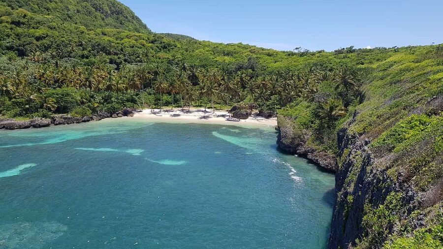 Samana: Fronton & Madame Beach tour Las Galeras - The boat ride from Playa Grande
