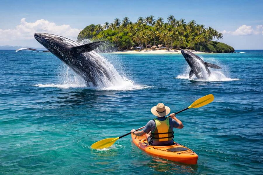 Samaná: Whale, Cayo Levantado, & Kayak in Samaná Bay Tour - Cayo Levantado, beautiful but not always peaceful