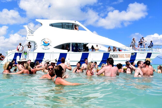 Sand-Bar Punta Cana Party Boat unlimited drinks, snorkeling Vibes - Beach time and fresh coconut