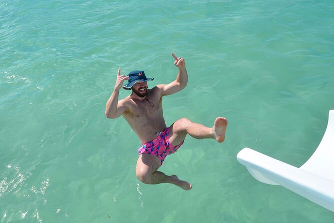 Sand-Bar Punta Cana Party Boat unlimited drinks, snorkeling Vibes - Swimming at the iconic sandbar