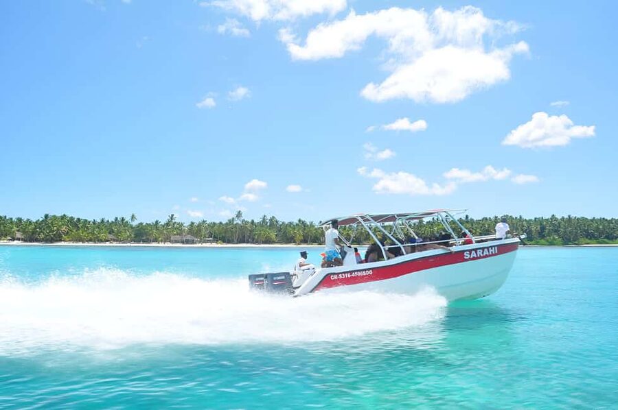 Saona Island Day Trip + Lunch + Open Bar from Punta Cana - The speedboat brings the excitement, with a few tradeoffs