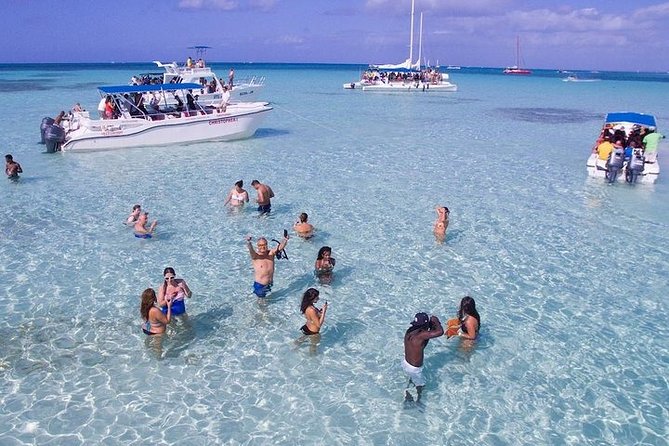 Saona Island Excursion by Catamaran and Speedboat (Full Day) - Sailing out by catamaran