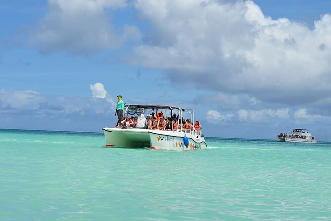 Saona Island Tour in Punta Cana - Reaching Saona Island after the 40-minute swim