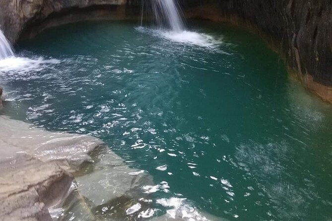 Shore excursion 7 waterfalls &5 zip lines amber cove & Taino bay - The 30-minute walk to Damajagua’s falls
