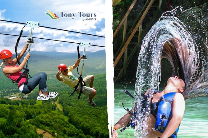 Short Excursion Ziplining & Waterfall, Taino Bay and Ambar cove. - From Taino Bay or Amber Cove to Damajagua