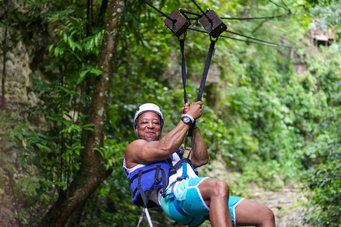 Short Excursion Ziplining & Waterfall, Taino Bay and Ambar cove. - Zip lines above the trees