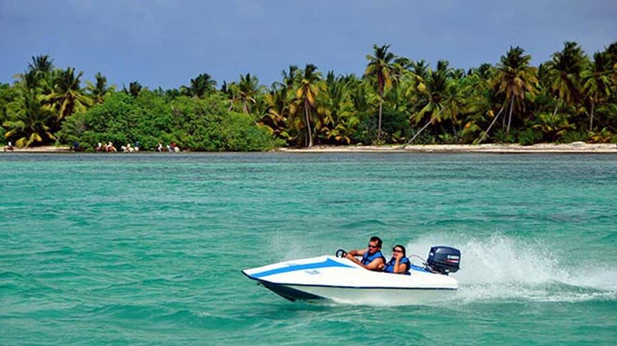 Speedboat Adventure and Snorkeling from Punta Cana - Taking the wheel off Bávaro