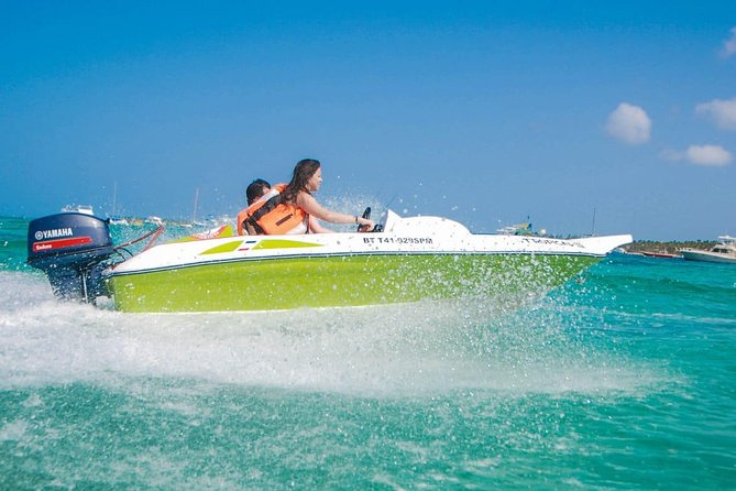 Speedboat Adventure in Punta Cana - Snorkeling in clear Caribbean water