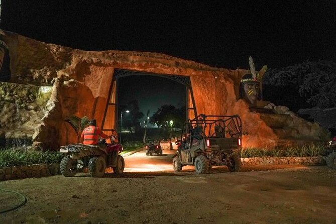 Sunset Buggies Adventure with Dinner from Punta Cana - Swimming in a torch-lit cenote