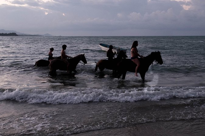 Sunset Horseback Riding in Puerto Plata - Following the sand toward a secluded beach