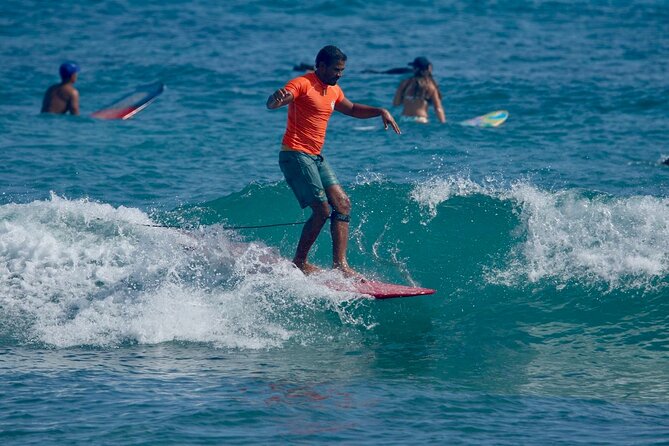 Surfing lesson at beautiful beach Playa Encuentro - The beach time after the lesson