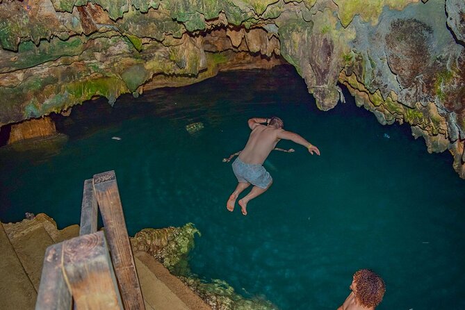 Tour EN Buggy or ATV POR la Nature EN Punta Cana - A cold swim at the Cave of the Salt Holes
