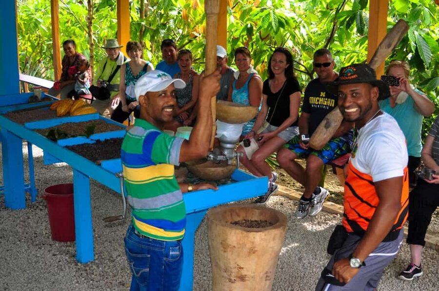 Ultimate Buggy Expedition from Punta Cana with blue cenote - Cooling off inside the blue cenote