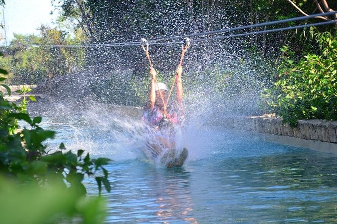 Zipline Mega Splash at Bavaro Adventure Park - Six ziplines, one wet finish