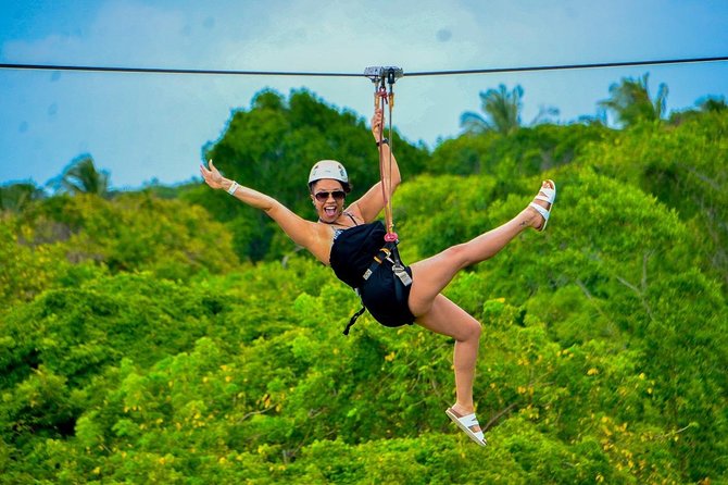 Zipline Mega Splash at Bavaro Adventure Park - What the guides add to the experience
